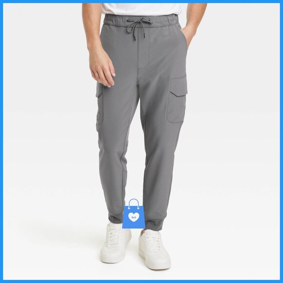 Medium - Mens Tech Cargo Jogger Pants - Goodfellow Co - Thundering Gray - Picture 5 of 6